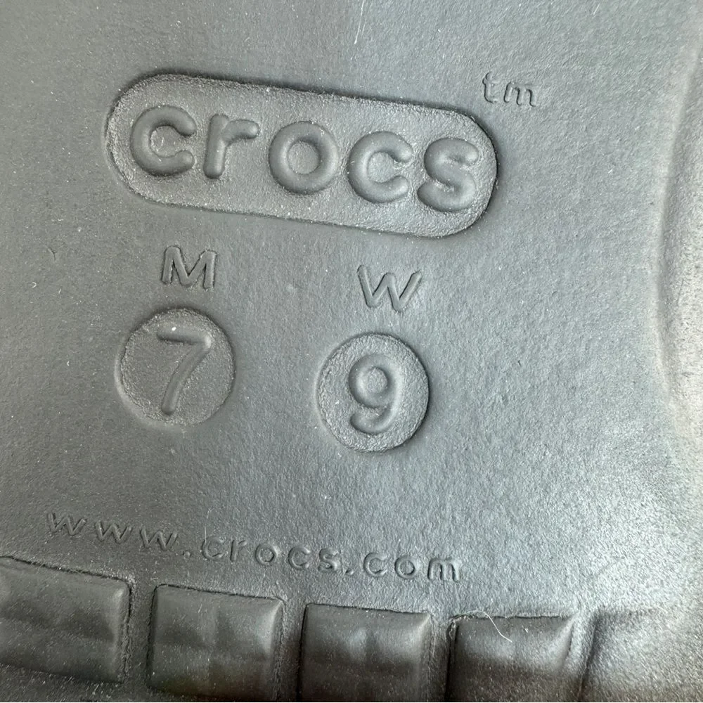 Crocs Classic Slide Sandals Black Unisex Size‎ 7 Men 9 Women